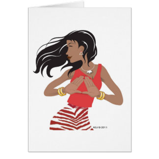 Red and white sisterhood sorority cards