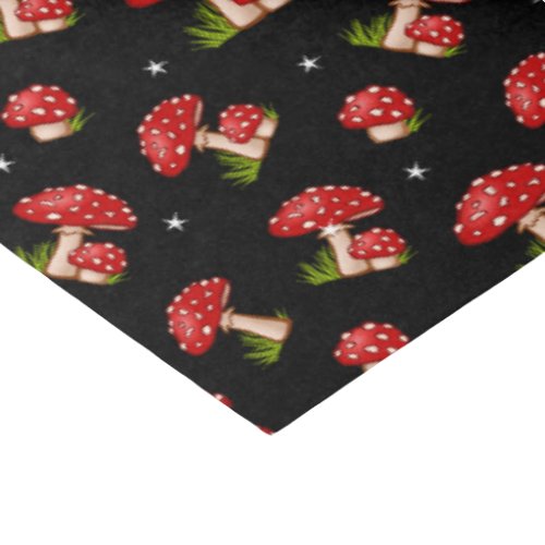 Red and White Spotted Mushroom Tissue Paper