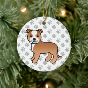 Bull terrier best sale christmas ornaments