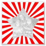 Red And White Starburst Frame Photo at Zazzle