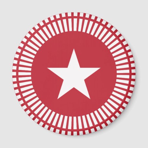 Red and White Stars and Stripes Magnet