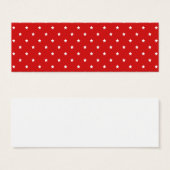 Red and white stars pattern. (Front & Back)