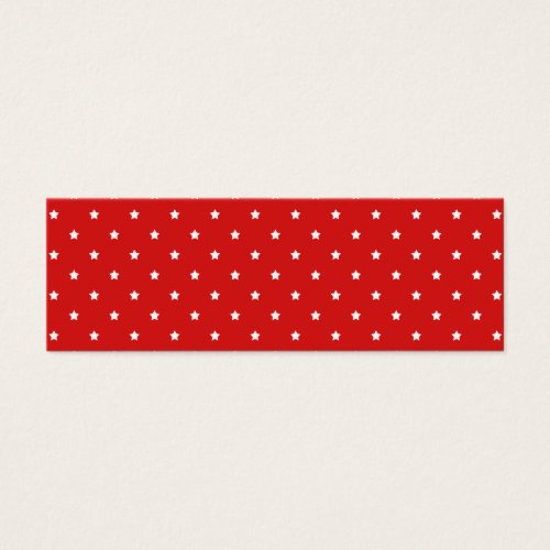 Red and white stars pattern. business card templates