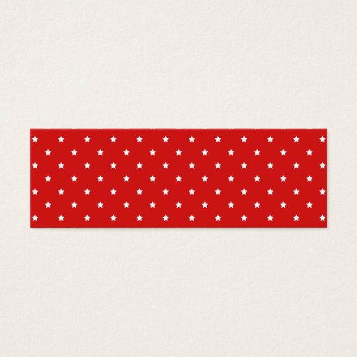 Customizable Red and white stars pattern. business card templates