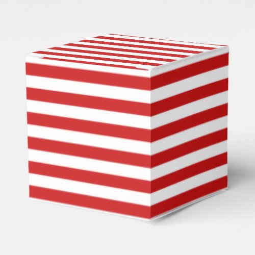 Red and White Stripe Pattern Favor Boxes