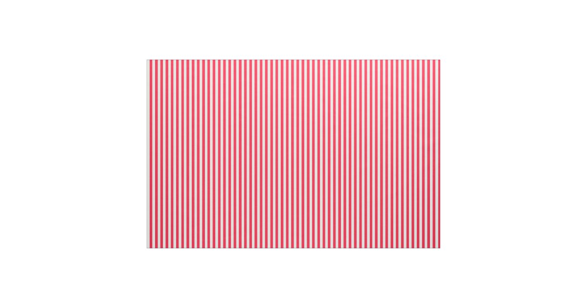 Red and White Striped Fabric | Zazzle