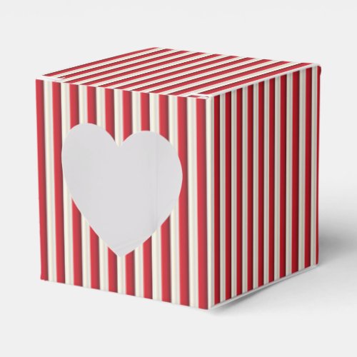 Red and White Striped Favor Box