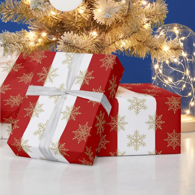 Red And White Striped Holiday Wrapping Paper (Holidays)