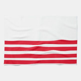 Red and White striped  Kitchen Towel