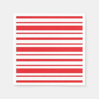 Red and White Striped Napkins