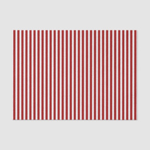 Red and White Striped Pattern Tissue Paper