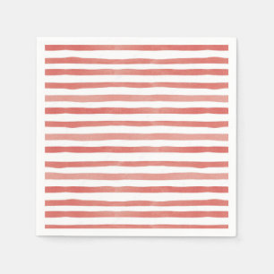 Red and White Striped Pirate Birthday Napkins