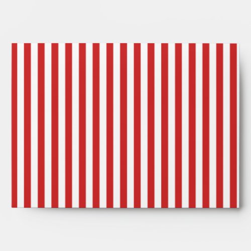 Red and white stripes A7 envelope