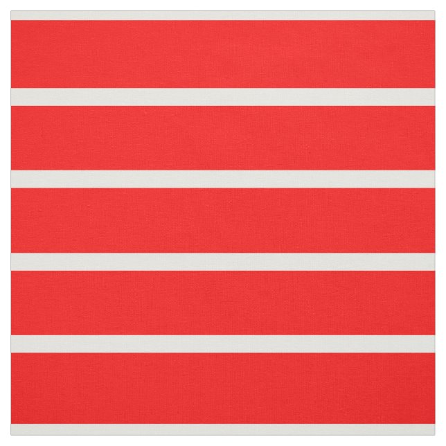 Red and White Stripes Design Fabric (Swatch)
