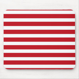 Red and White Stripes Mousepad