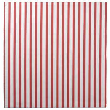 Red And White Stripes Napkin by Brookelorren at Zazzle