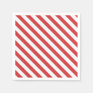 Red and White Stripes Napkins
