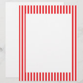 Red and White Stripes Pattern (Front/Back)