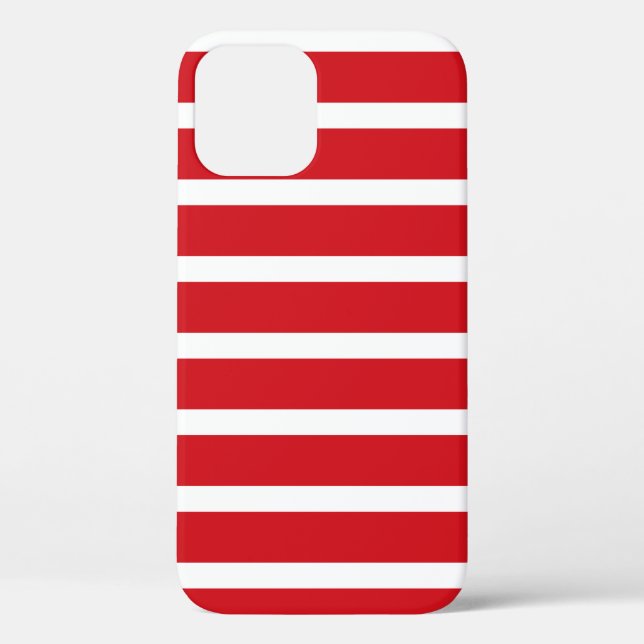 Red and white stripes pattern  Case-Mate iPhone case (Back)