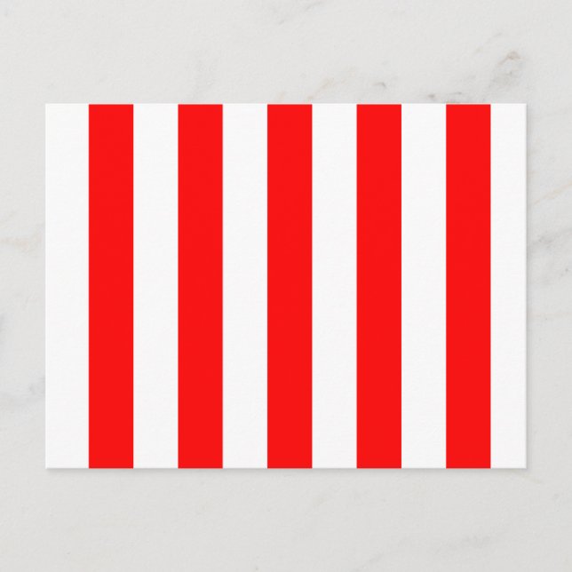 Red and White Stripes Postcard (Front)
