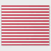 Red and White Stripes Wrapping Paper | Zazzle