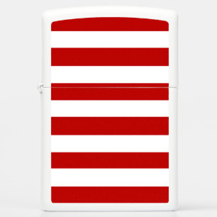 red and white stripes zippo lighter
