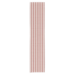 Red and White Table Runner