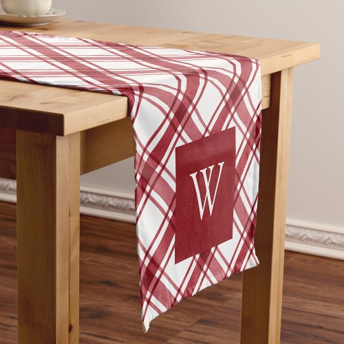 Red and White Table Runner