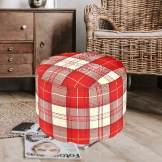 red and white tartan 