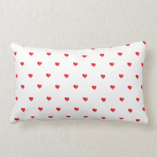 Red and white Tiny Heart Pillow
