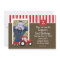 Red and White tractor Birthday Invitation