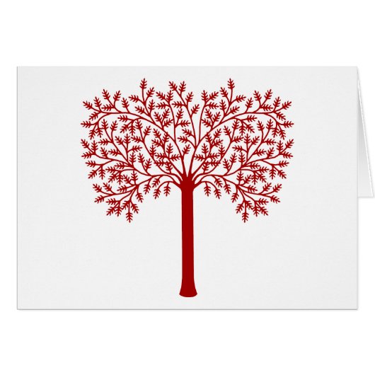 Red and White Tree Cards (Front Horizontal)