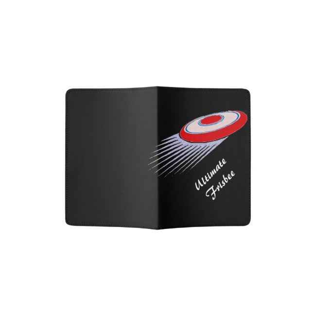 Red and White Ultimate Frisbee Passport Holder