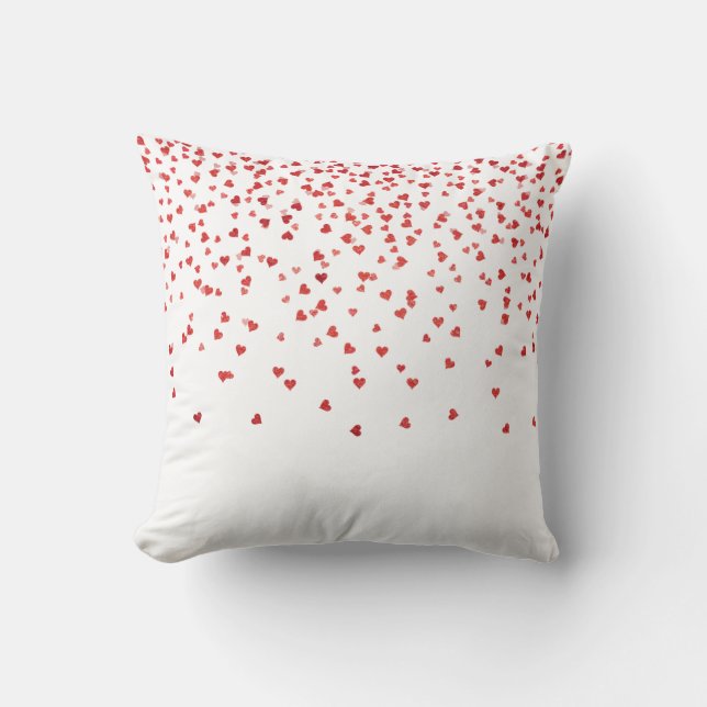 Red and White Valentine's Day Pillow (Front)