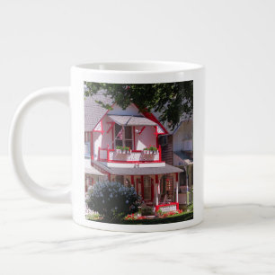 Red and White Victorian - Martha's Vineyard Giant Coffee Mug