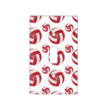 Red and White 🏐 Volleyball Light Switch Cover
