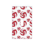 Red and White 🏐 Volleyball Light Switch Cover Red and White 🏐 Volleyball Light Switch Cover