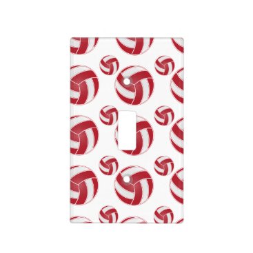 Red and White 🏐 Volleyball Light Switch Cover