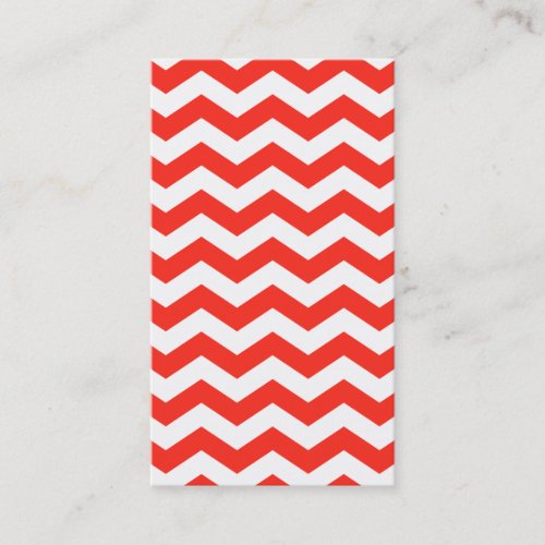 Red and White Zig Zag Business Card Templates