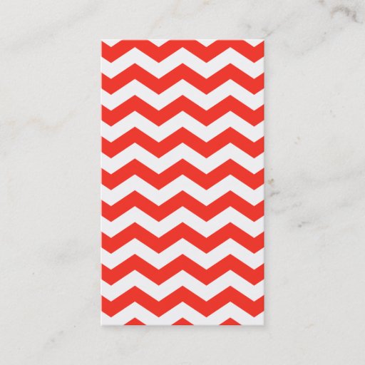 Customizable Red and White Zig Zag Business Card Templates
