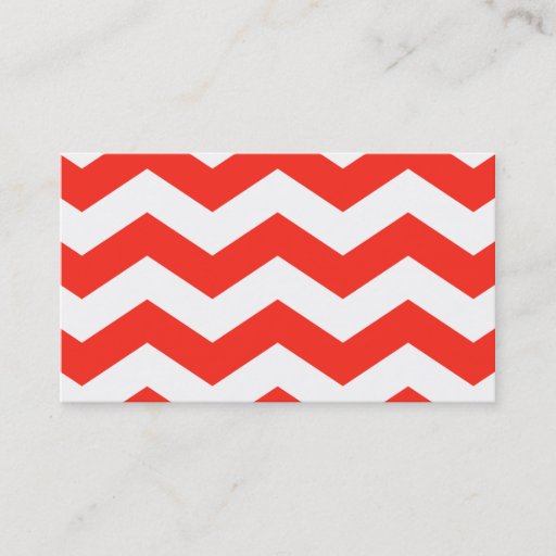 Customizable Red and White Zig Zags Business Card Templates