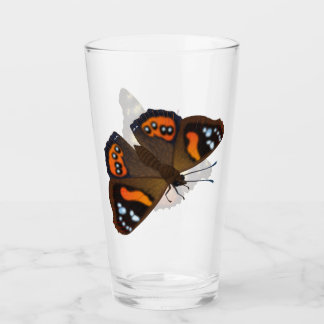 Red and Yellow Admiral Butterflies Glass