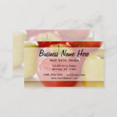 Red and Yellow Apples Business Card (Front/Back)