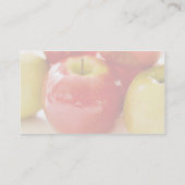 Red and Yellow Apples Business Card (Back)