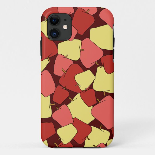 Red and Yellow Apples Pattern  Case-Mate iPhone Case (Back)