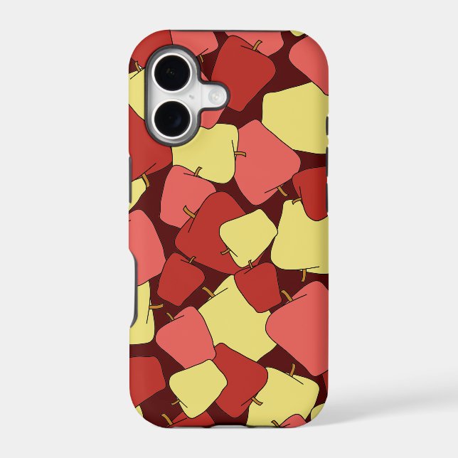 Red and Yellow Apples Pattern  Iphone Case (Back)