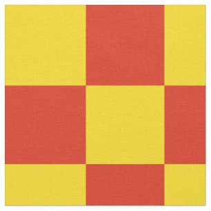 Red and yellow checkerboard pattern fabric