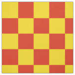Red and blue checkerboard pattern fabric | Zazzle
