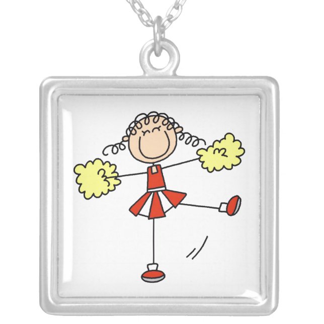 Red and Yellow Cheerleader Necklace (Front)