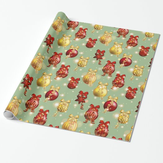 Red and Yellow Christmas Balls with Bows
